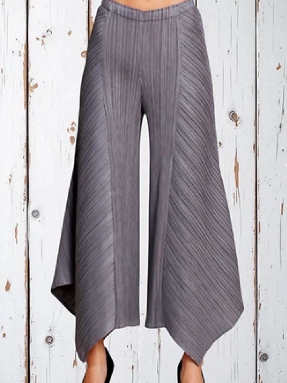 VANITE COUTURE PLEATED FLARED PANT ONE SIZE